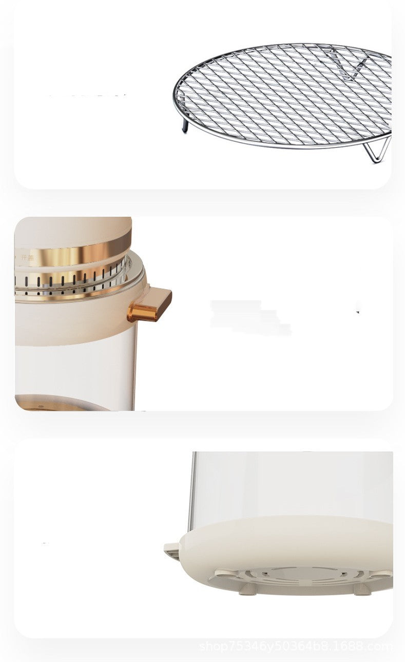 4L Transparent Visible Air Fryer β Glass Body, Auto Power Off, Hot Air Convection