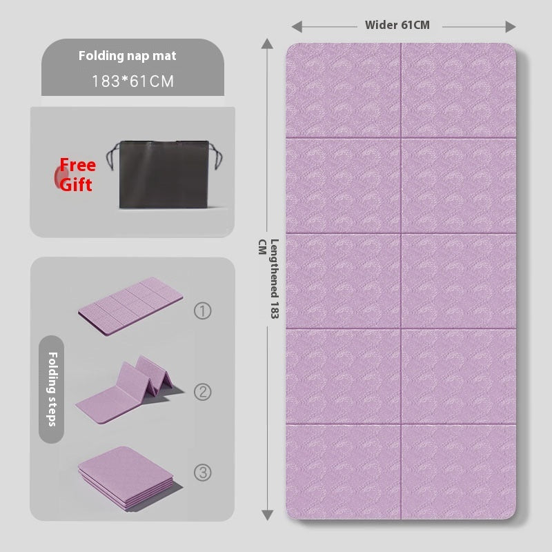Foldable Yoga Mat – Thickened Non-Slip Fitness & Exercise Mat (Portable Design)