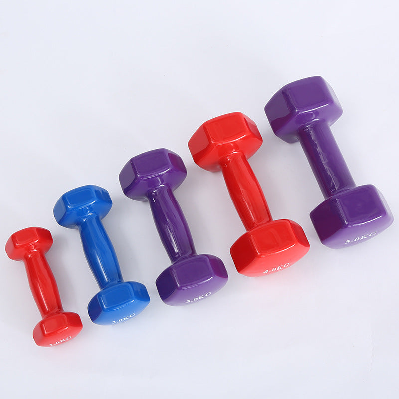 Color Fitness Dumbbells – Non-Slip Neoprene Hand Weights (0.5 kg – 5 kg)