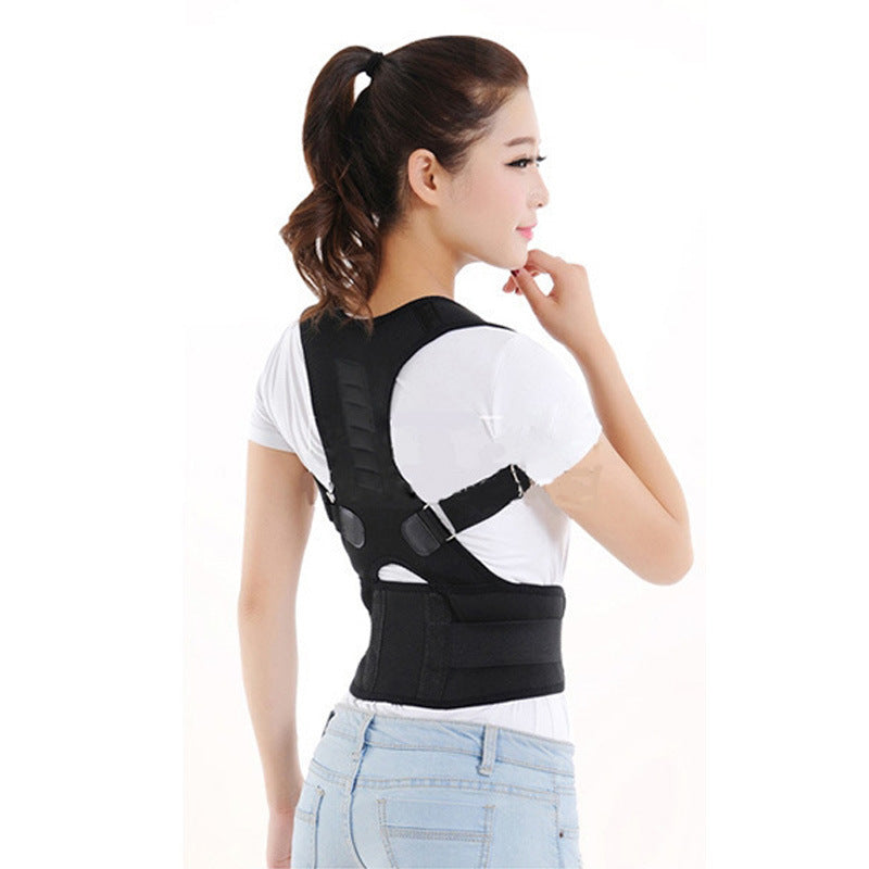 Adjustable Magnetic Posture Corrector – Back & Lumbar Support Brace for Men & Women