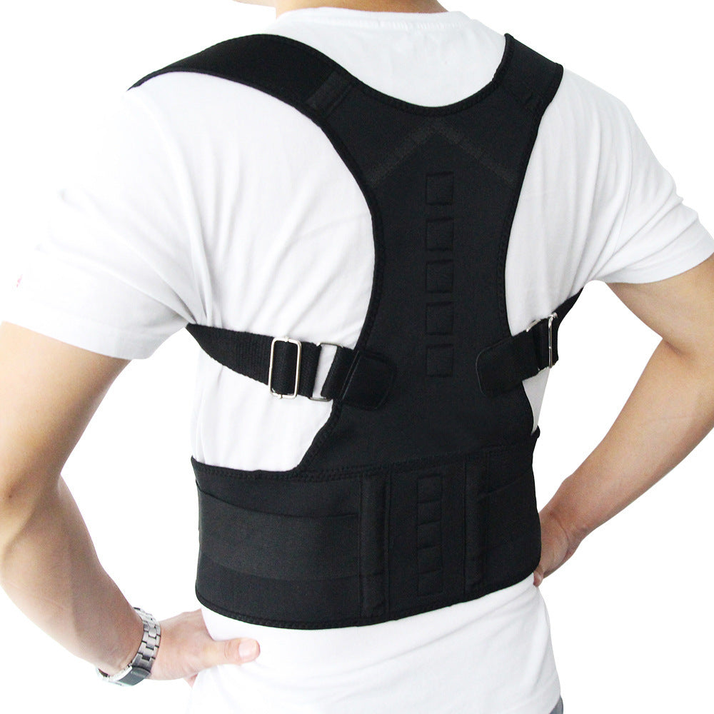 Adjustable Magnetic Posture Corrector – Back & Lumbar Support Brace for Men & Women