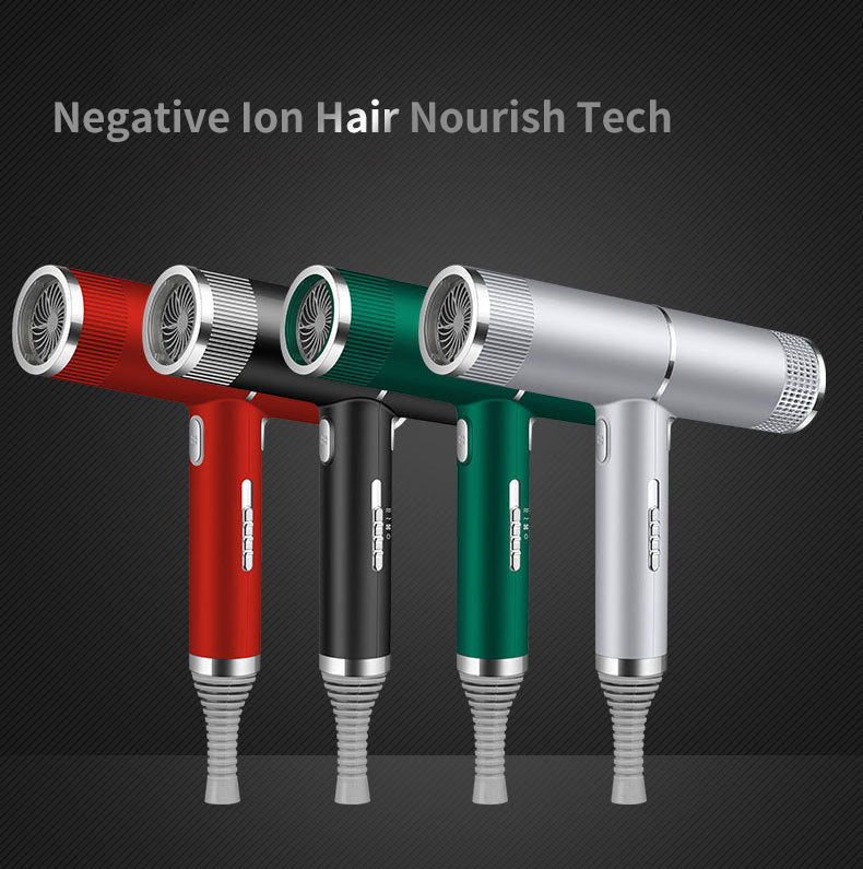 New Concept Hair Dryer – 2400W Ionic Household Dryer with Multiple Nozzles