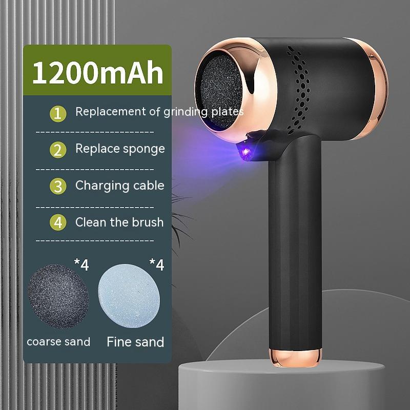 Electric Foot Scrubber with UV Light – Dead Skin Remover & Callus Grinder