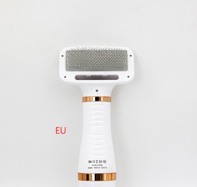 2-in-1 Pet Drying Brush – Hair Dryer Comb for Fast Grooming & Fluffy Finish