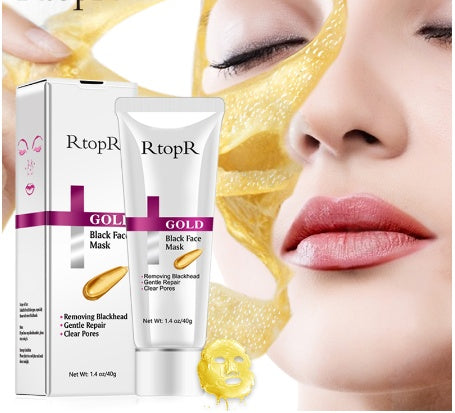 Gold & Black Peel-Off Face Mask – Deep Cleansing, Brightening & Pore Refining