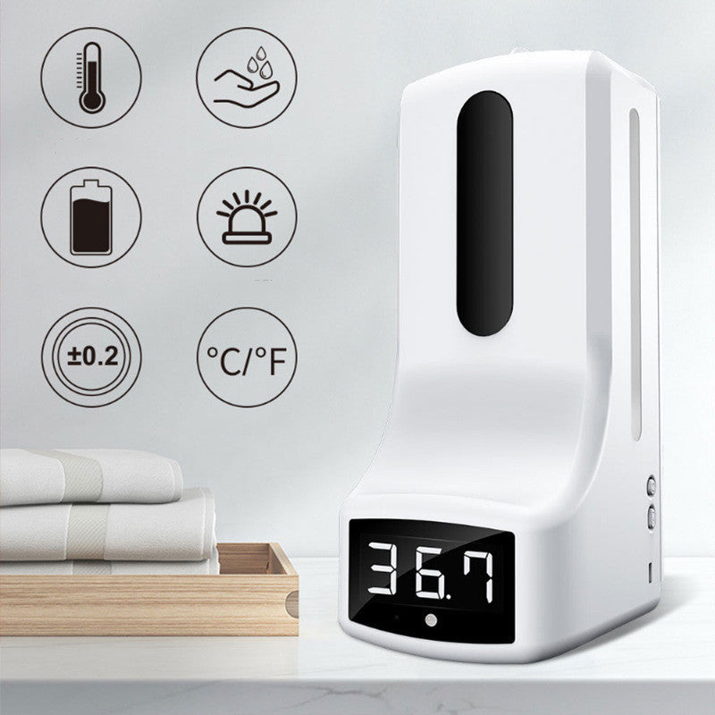 Automatic Induction Soap Dispenser – Touchless Infrared Temperature Measuring Disinfection Dispenser