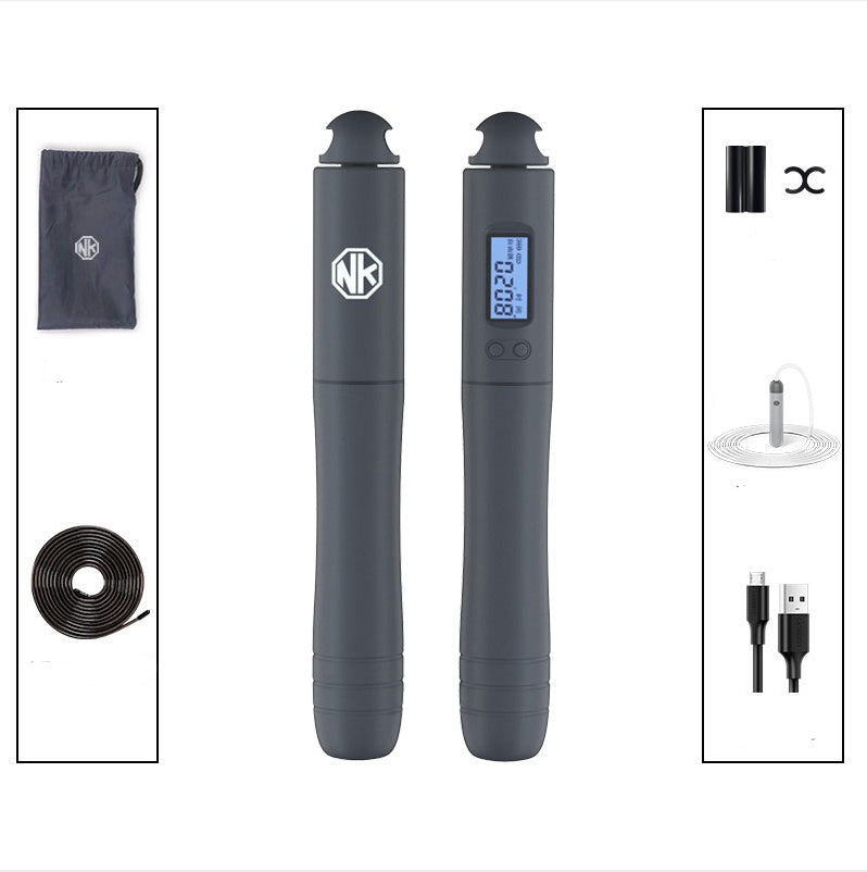 Smart Bluetooth Adjustable Skipping Rope – Electronic Fitness Counter with Mobile App & USB Recharge