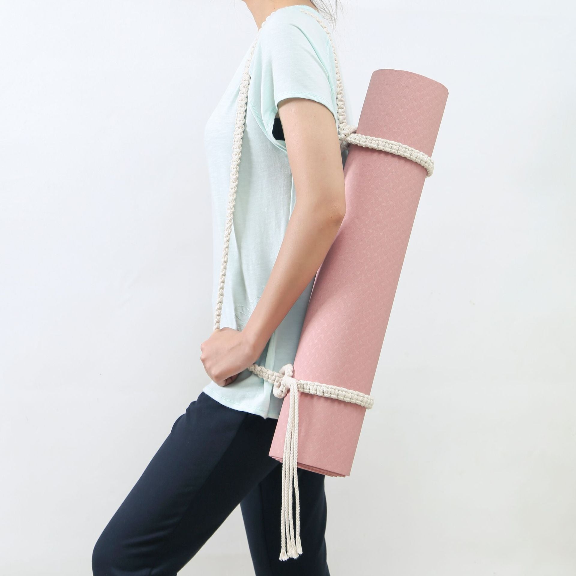 Handmade Cotton Yoga Mat Carry Bag – Eco-Friendly, Lightweight & Durable