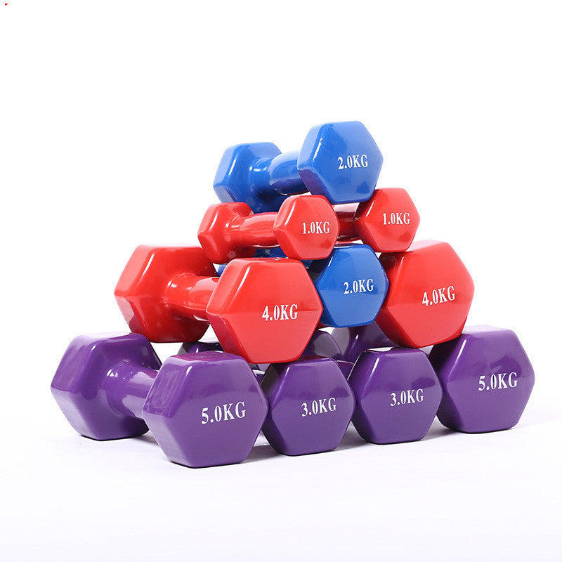 Color Fitness Dumbbells – Non-Slip Neoprene Hand Weights (0.5 kg – 5 kg)