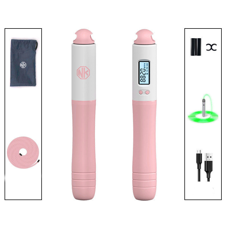 Smart Bluetooth Adjustable Skipping Rope – Electronic Fitness Counter with Mobile App & USB Recharge