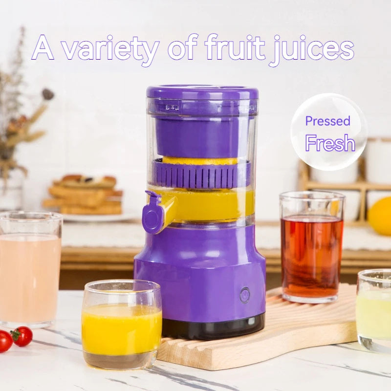 Electric Orange & Lemon Juicer – USB Rechargeable Dual-Battery Citrus Squeezer