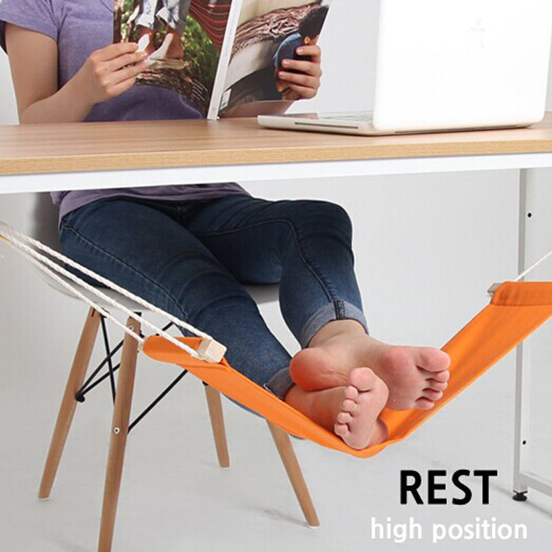 Under-Desk Foot Hammock – Adjustable Office Rest for Comfort & Better Sitting Posture