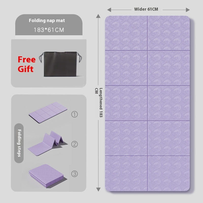 Foldable Yoga Mat – Thickened Non-Slip Fitness & Exercise Mat (Portable Design)
