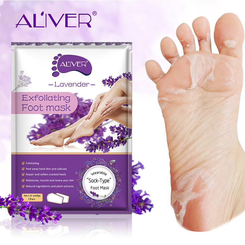 ALIVER Rose Foot Mask – Exfoliating & Moisturizing Foot Peel Treatment