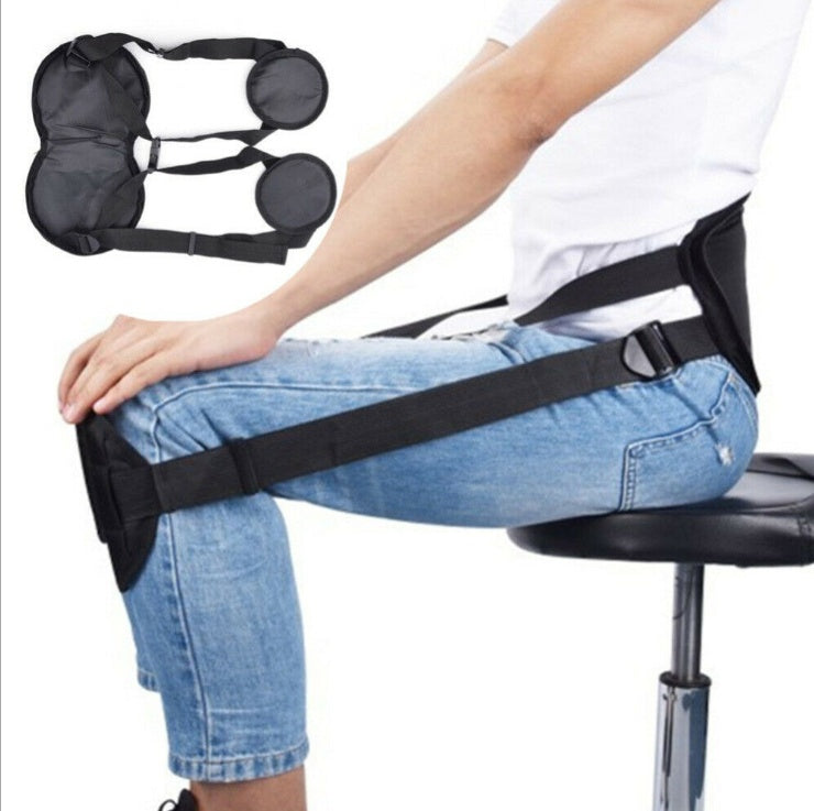 Portable Back Support Cushion – Adjustable Waist Belt for Better Sitting & Lower Back Relief