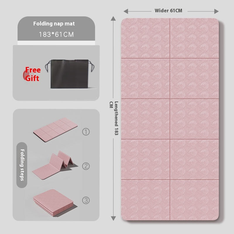 Foldable Yoga Mat – Thickened Non-Slip Fitness & Exercise Mat (Portable Design)