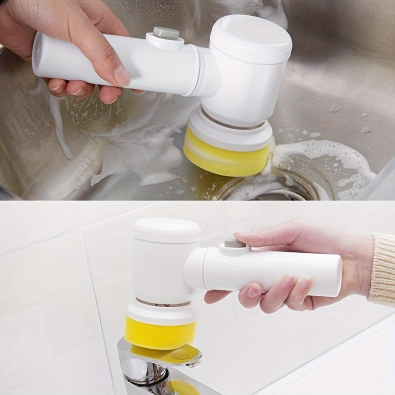 Electric Spin Cleaning Brush – USB Rechargeable Handheld Power Scrubber for Kitchen & Bathroom