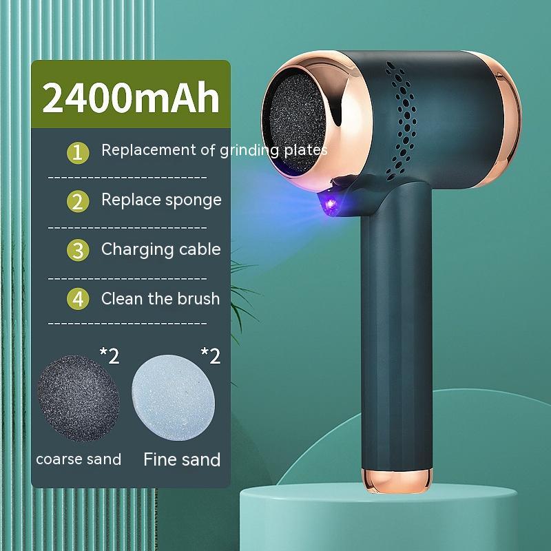 Electric Foot Scrubber with UV Light – Dead Skin Remover & Callus Grinder