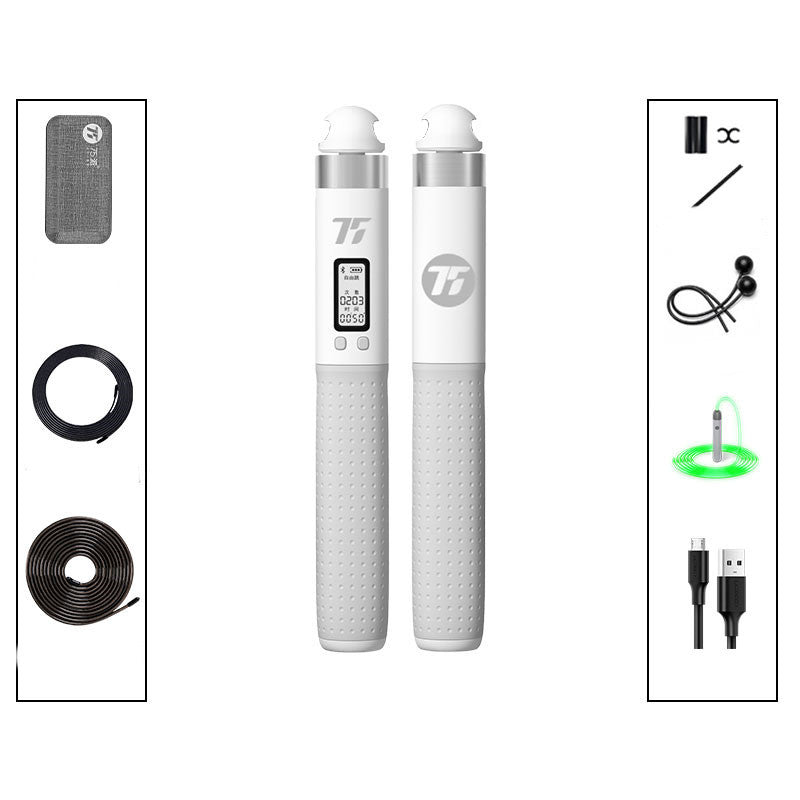 Smart Bluetooth Adjustable Skipping Rope – Electronic Fitness Counter with Mobile App & USB Recharge