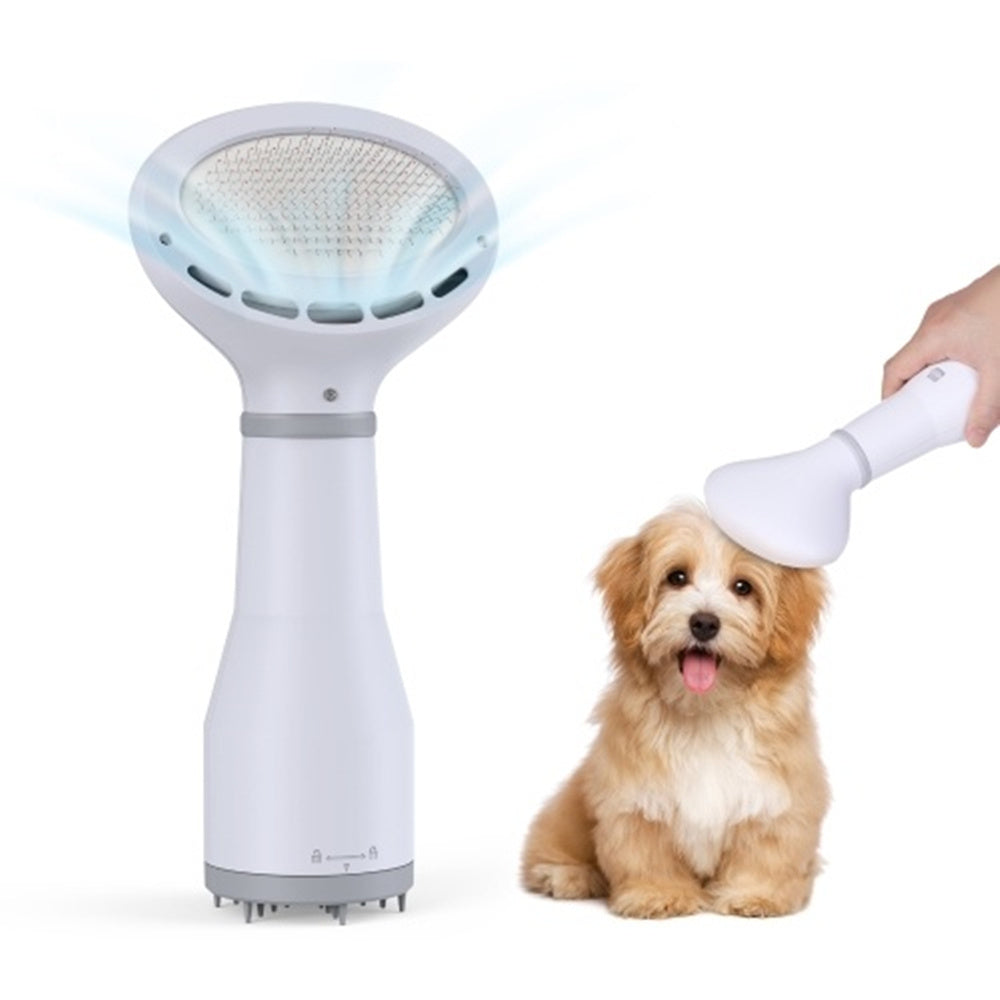 Dadypet Pet Hair Dryer – 2-in-1 Grooming Dryer & Slicker Brush for Dogs & Cats