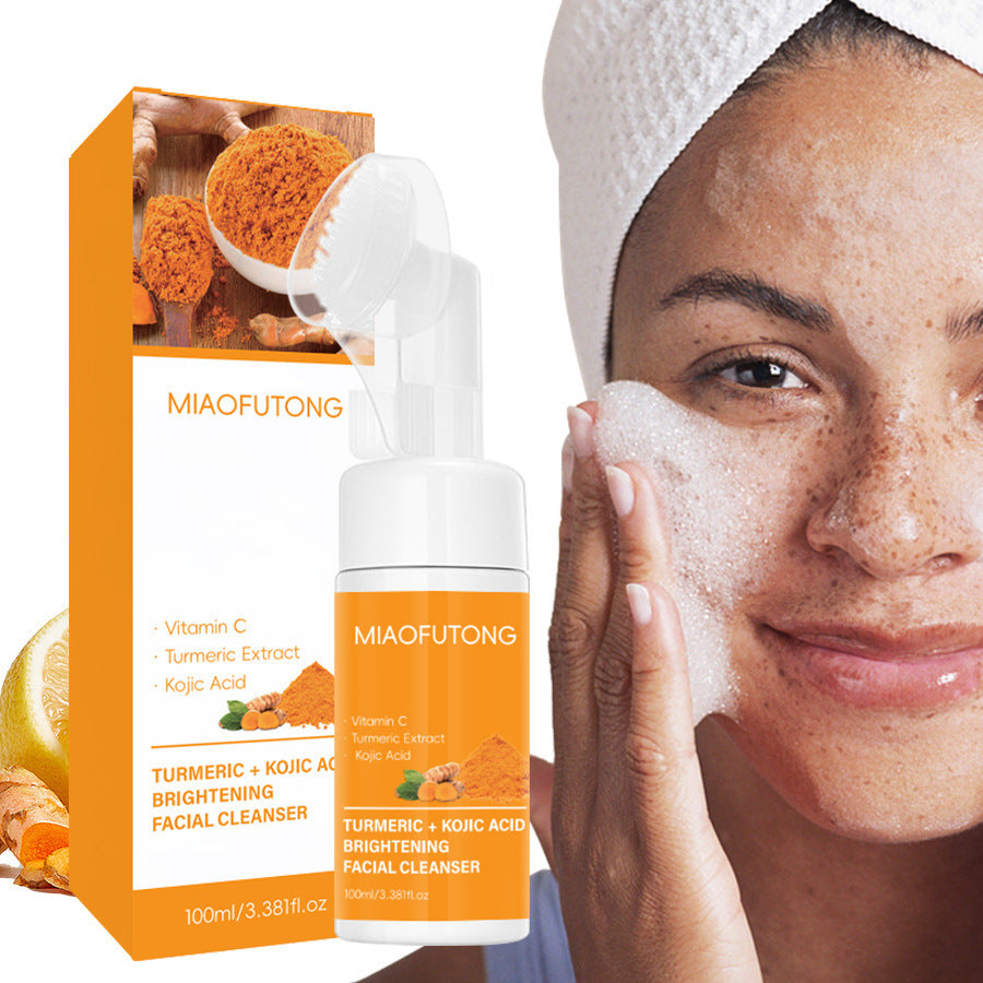 Turmeric Cleansing Mousse & Facial Cleaning Pads – Deep Pore & Brightening Skincare