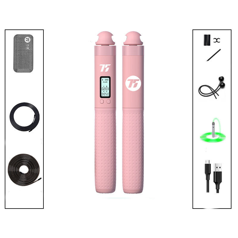 Smart Bluetooth Adjustable Skipping Rope – Electronic Fitness Counter with Mobile App & USB Recharge