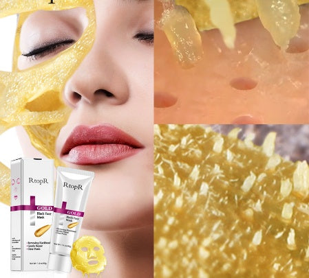 Gold & Black Peel-Off Face Mask – Deep Cleansing, Brightening & Pore Refining