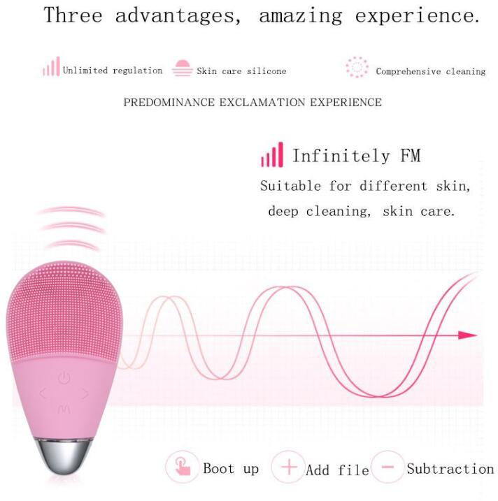 Electric Facial Cleansing Brush – Portable Deep Pore Exfoliating & Massage Tool