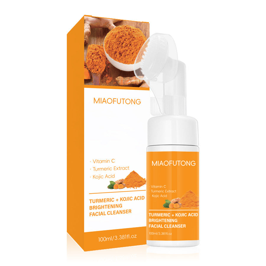 Turmeric Cleansing Mousse & Facial Cleaning Pads – Deep Pore & Brightening Skincare