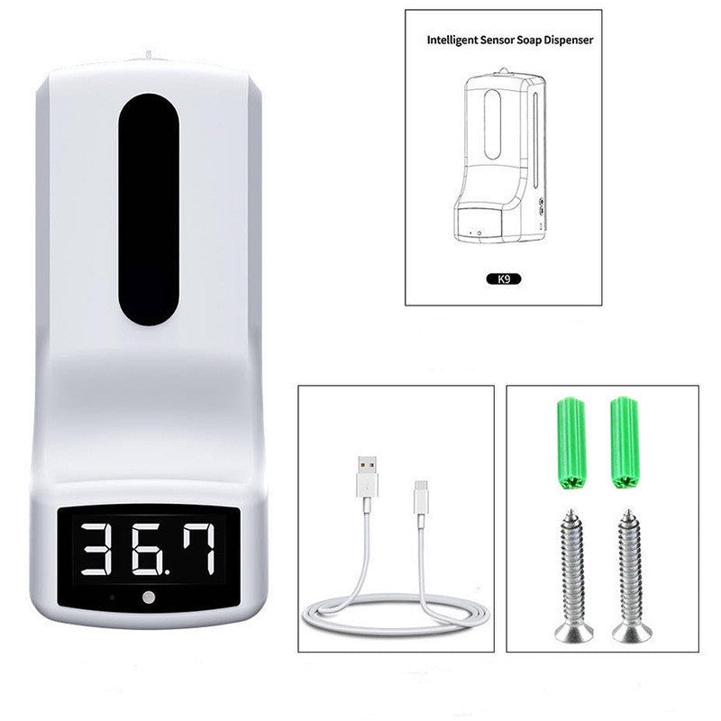 Automatic Induction Soap Dispenser – Touchless Infrared Temperature Measuring Disinfection Dispenser