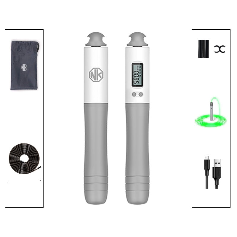 Smart Bluetooth Adjustable Skipping Rope – Electronic Fitness Counter with Mobile App & USB Recharge