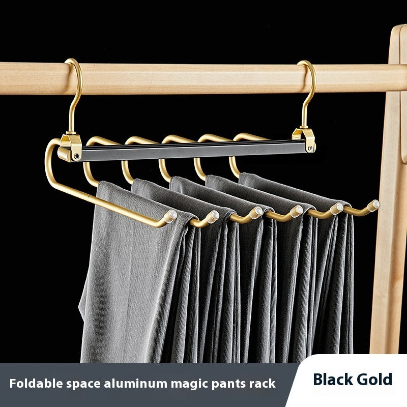 Foldable Multi-Layer Pants Hanger – Space-Saving Closet Organizer