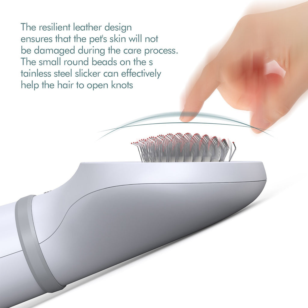 Dadypet Pet Hair Dryer – 2-in-1 Grooming Dryer & Slicker Brush for Dogs & Cats