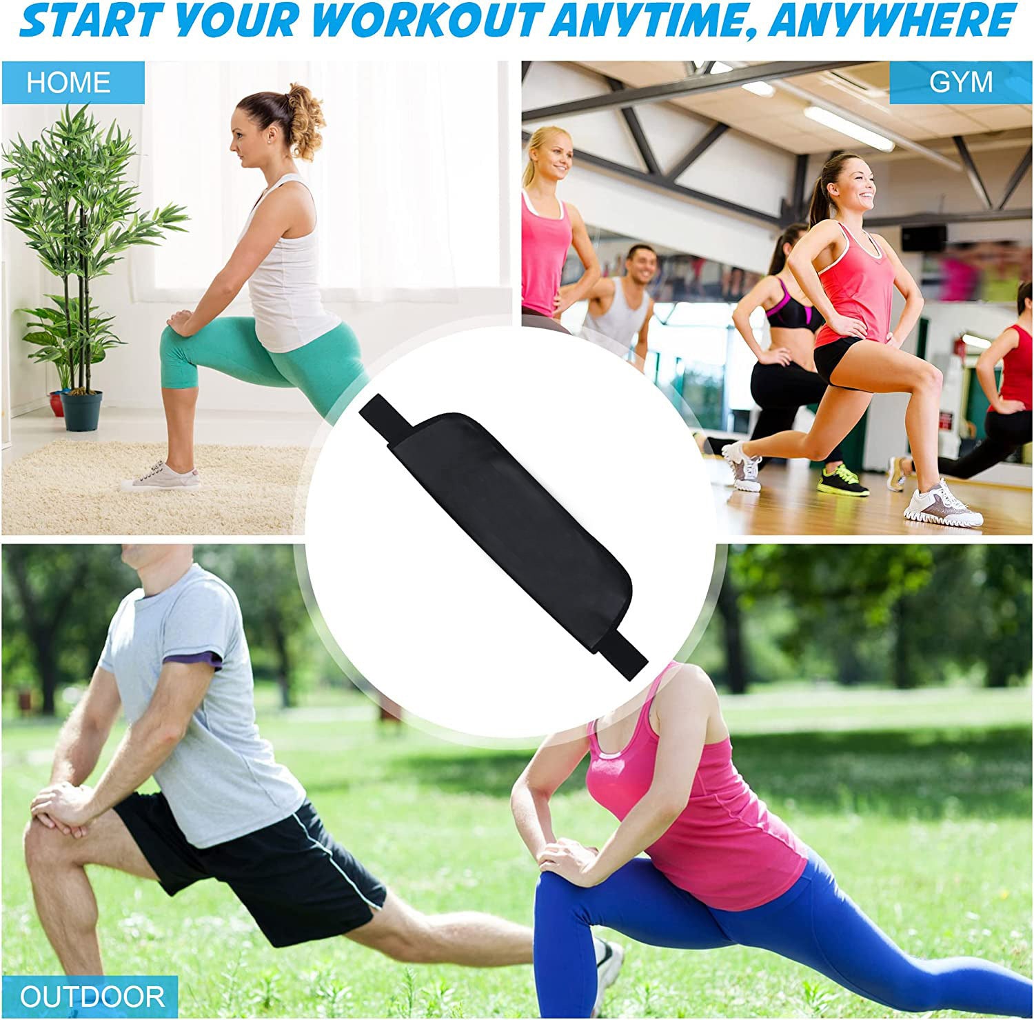 Hip Thrust Belt – Glute Bridge & Booty Training Belt (for Dumbbells & Kettlebells)