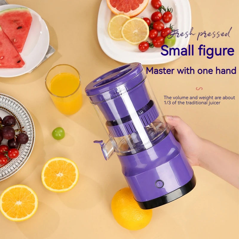Electric Orange & Lemon Juicer – USB Rechargeable Dual-Battery Citrus Squeezer