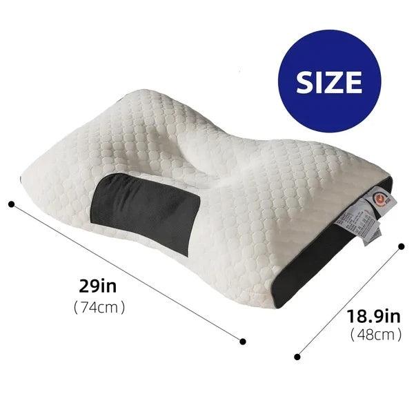 3D Knitted Massage Pillow – Breathable Cotton Support Cushion