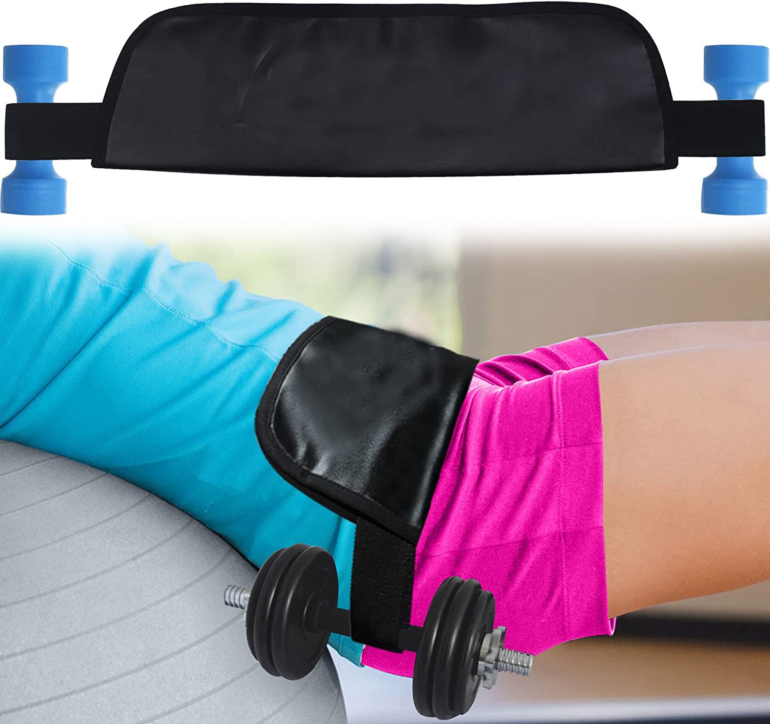 Hip Thrust Belt – Glute Bridge & Booty Training Belt (for Dumbbells & Kettlebells)