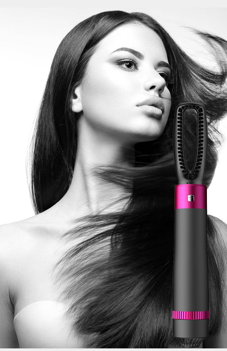 Professional 5-in-1 Hair Dryer & Styling Brush – Dryer, Straightener & Automatic Curler