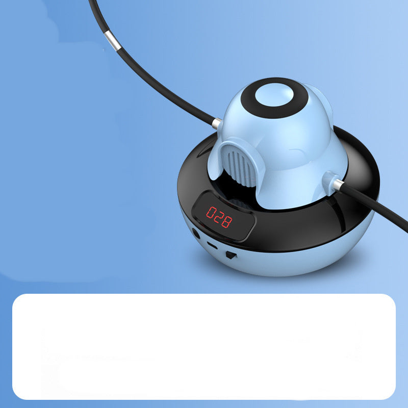 Home Smart Skipping Machine – Automatic Jump Rope Trainer with Digital Counter & USB Recharge
