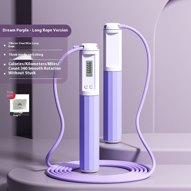 Smart Counting Skipping Rope – Digital Fitness Jump Rope with Calorie & Time Tracker
