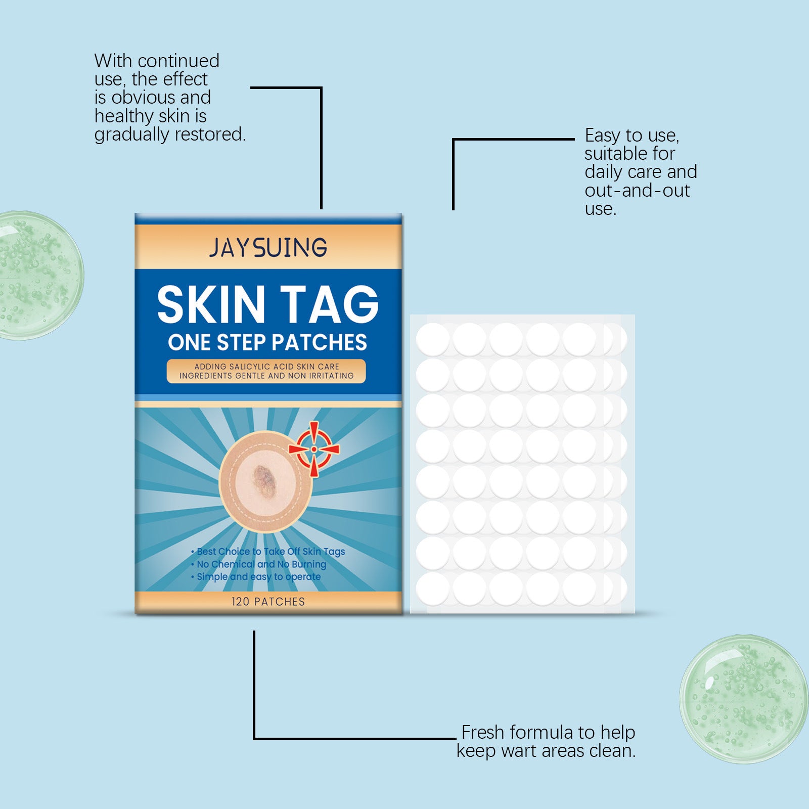 Skin Smooth Nursing Adhesive Bandage – Gentle Protective Patches (120 PCS)