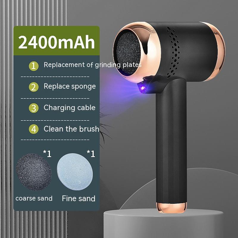 Electric Foot Scrubber with UV Light – Dead Skin Remover & Callus Grinder