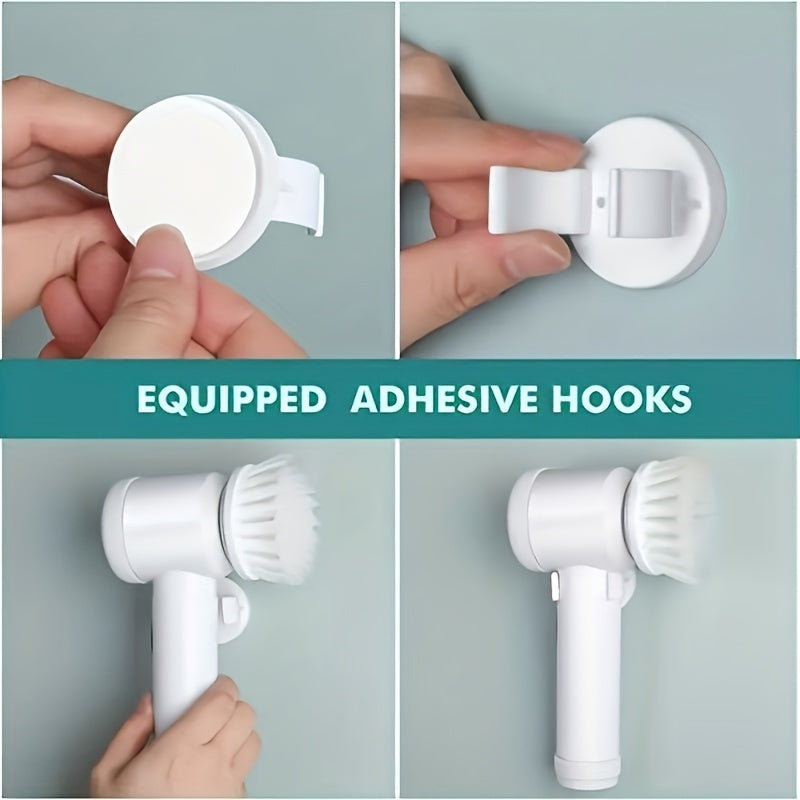 Electric Spin Cleaning Brush – USB Rechargeable Handheld Power Scrubber for Kitchen & Bathroom